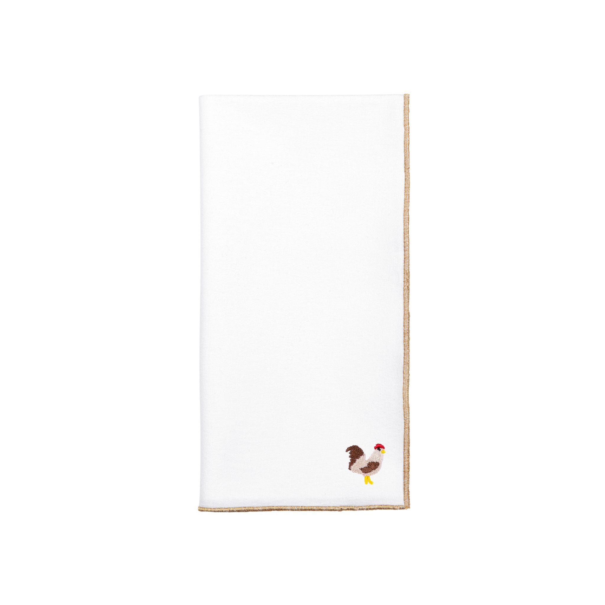 White Nazaré napkins with farm embroidery - Torres Novas