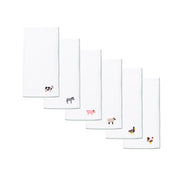 White Nazaré napkins with farm embroidery - Torres Novas