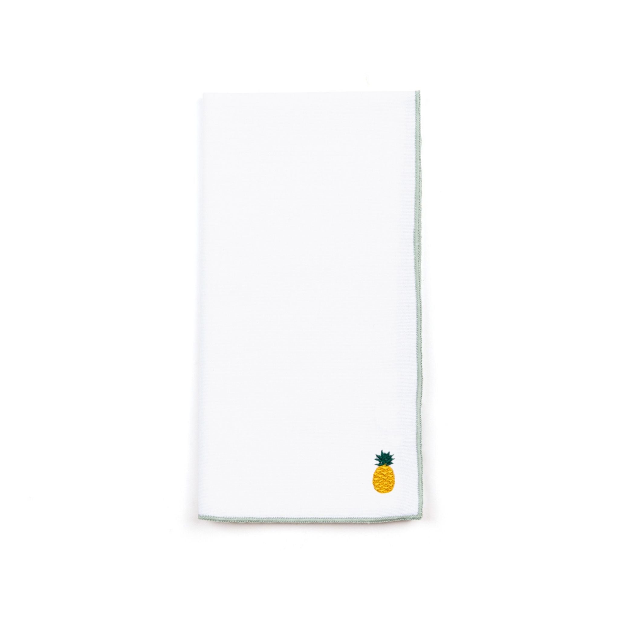 White Nazaré napkins with fruit embroidery