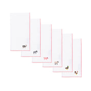 White Nazaré napkins with farm embroidery - Torres Novas