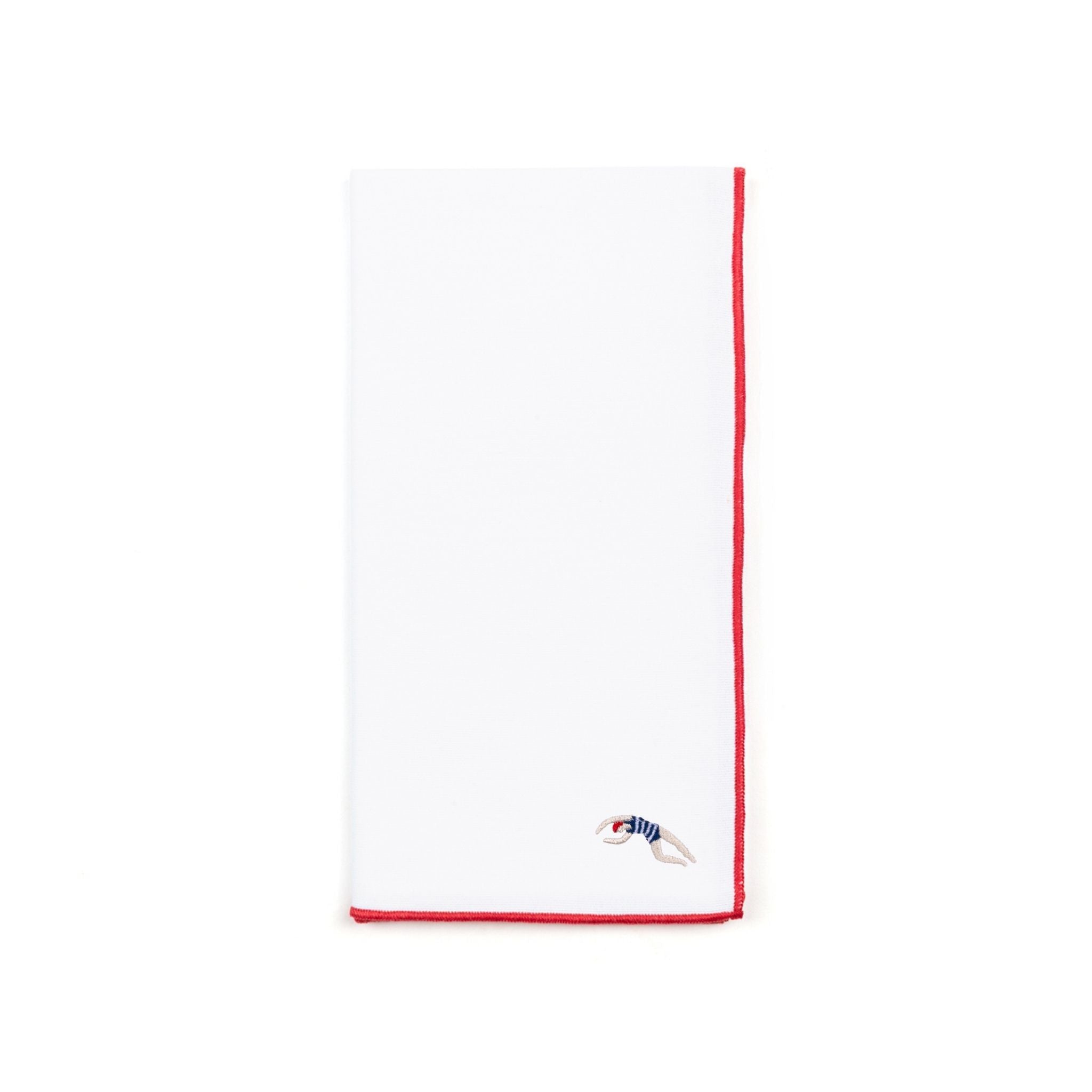 Servilleta Nazaré blanco con deportistas retro