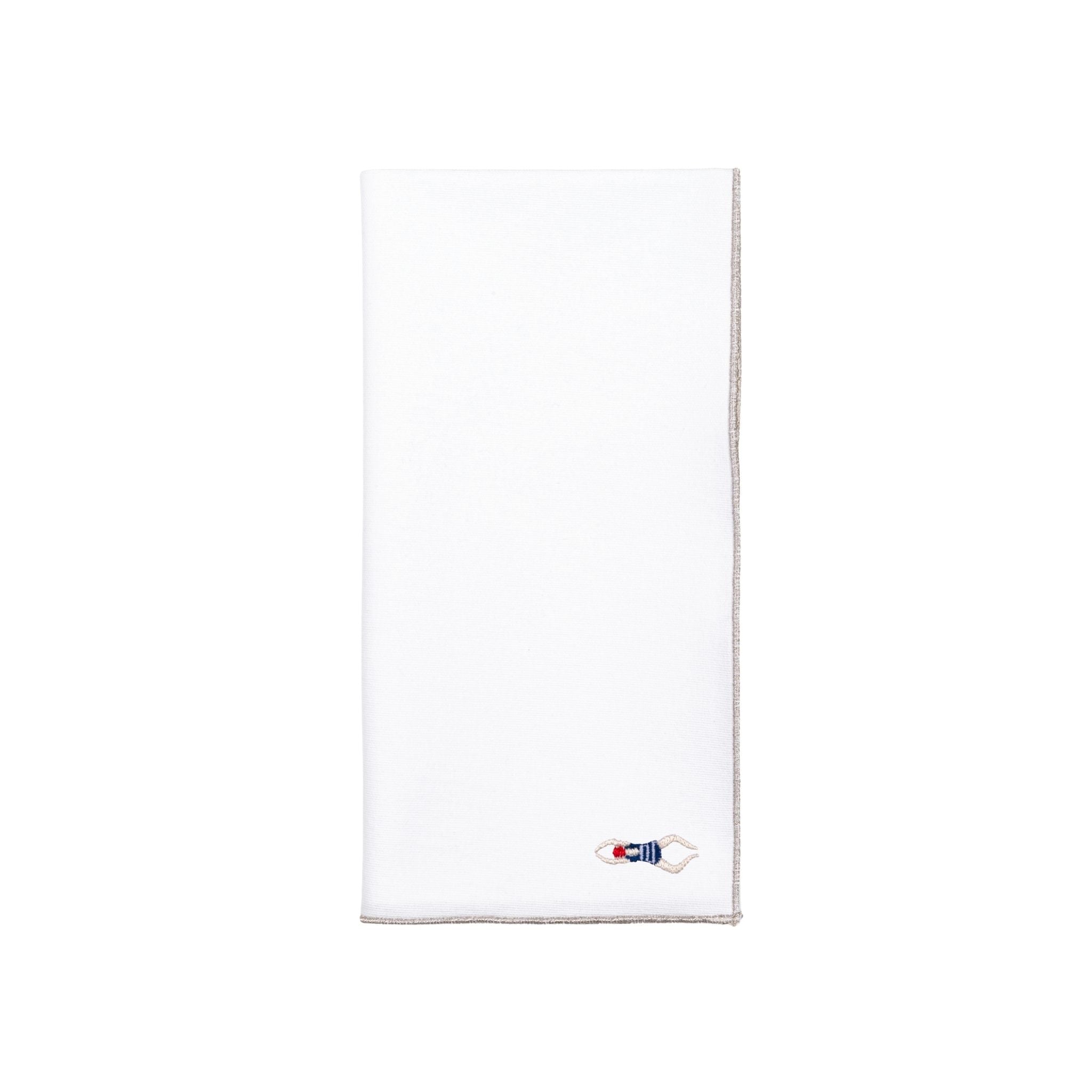 Servilleta Nazaré blanco con deportistas retro