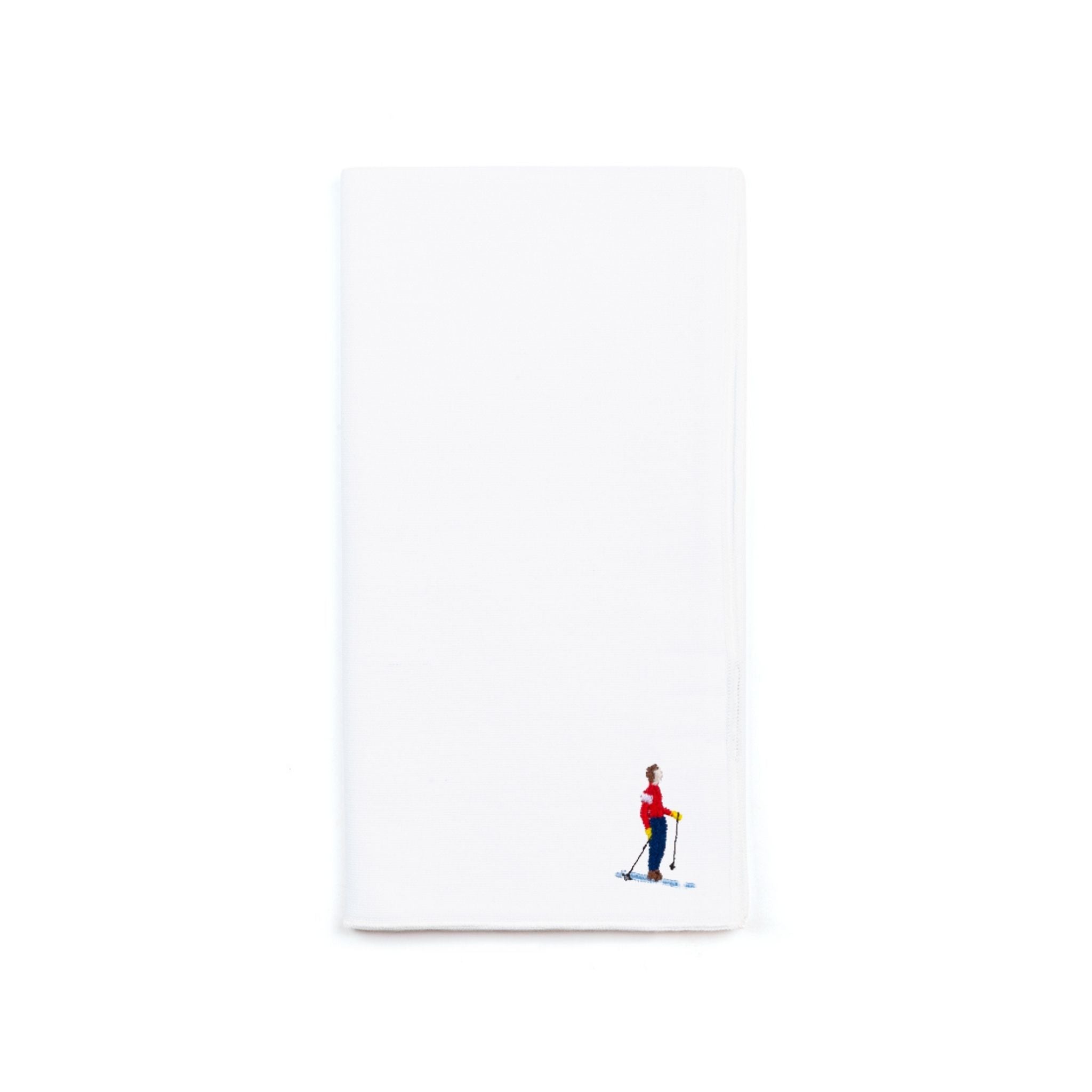 Servilleta Nazaré blanco con deportistas retro