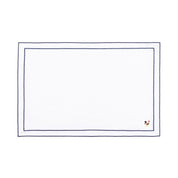 Nazaré white cotton table linen with embroidered farm animals