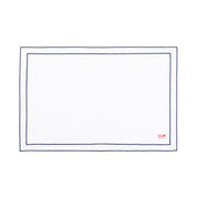 Nazaré white cotton table linen with embroidered farm animals