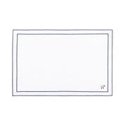 Nazaré white cotton table linen with embroidered farm animals