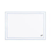 Nazaré white cotton table linen with embroidered farm animals