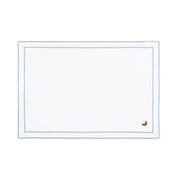 Nazaré white cotton table linen with embroidered farm animals