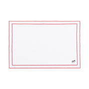 Nazaré white cotton table linen with embroidered farm animals