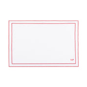 Nazaré white cotton table linen with embroidered farm animals