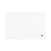 Nazaré white cotton table linen with embroidered farm animals