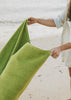 Olive drab Mar Tranquilo beach towel - Torres Novas